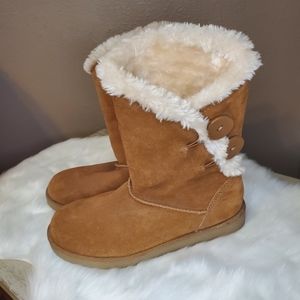 Tan Fur Lined Boots Sz 7.5